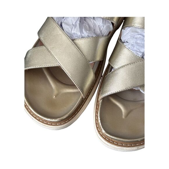 Cole Haan Fraya Slide Soft Gold Leather. 9B - Picture 3 of 12